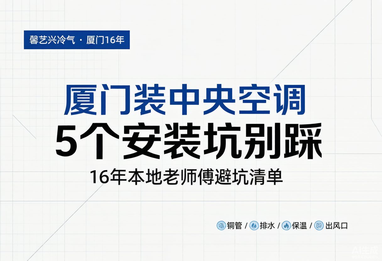 厦门装中央空调，90%业主踩过的5个安装坑