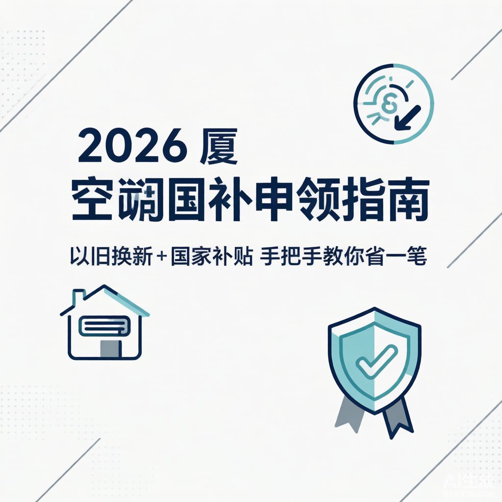 厦门空调国补申领清单：2026以旧换新，这6步帮你省下真金白银